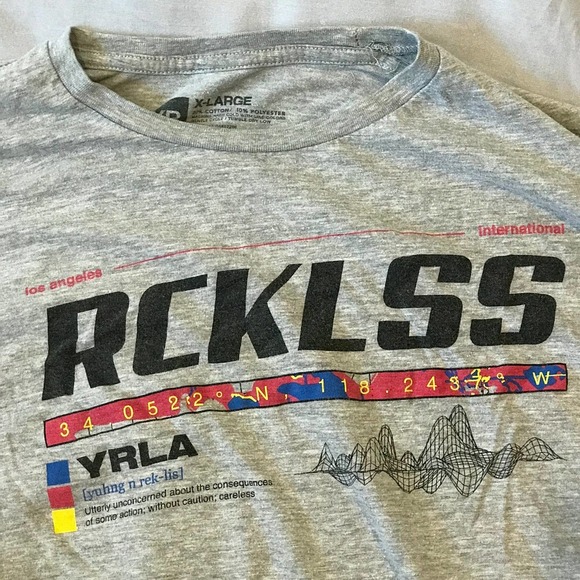 Rcklss YRLA "Consequence" T-Shirt XL - Picture 2 of 4